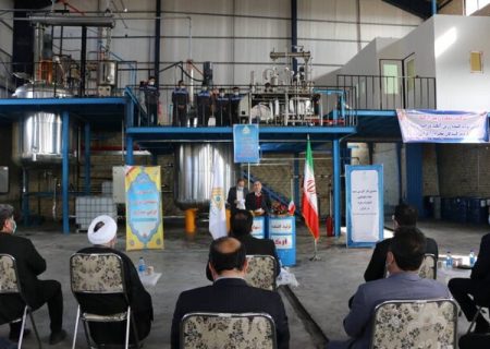 افتتاح طرح تولید رنگ و رزین آرکا در ناحیه صنعتی رضی از توابع شهرستان مشکین شهر