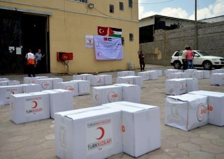 ارسال کمک به فلسطین توسط جمعیت هلال احمر ترکیه