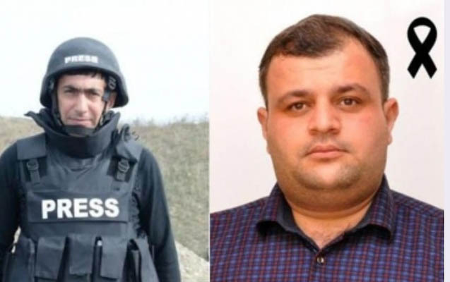 اختصاصی یاز اکو / فیلم شهادت دو خبرنگار جمهوری آذربایجان در اثر انفجار مین در قره باغ