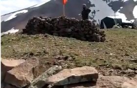 ویدیو منتشر شده از سنگرهای نیروهای نظامی آذربایجان و ارمنستان در خط تماس دو کشور