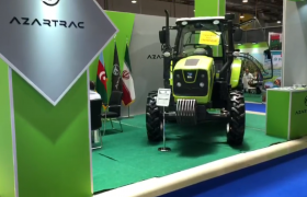 حضور کارخانه آذرتراک تولید کننده تراکتور در جمهوری آذربایجان زیر مجموعه گروه خودروسازی برلیانس ارس در نمایشگاه کشاورزی و صنایع غذایی باکو