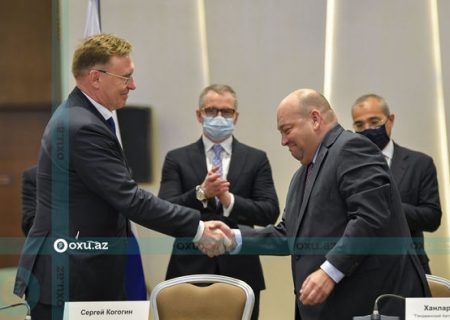 امضا توافق نامه همکاری فی مابین شرکت کاماز روسیه و کارخانه خودروسازی گنجه آذربایجان