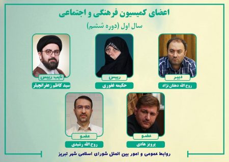 حکیمه غفوری رییس کمیسیون فرهنگی و اجتماعی شد