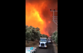 شهر بودروم در‌محاصره آتش سهمگین