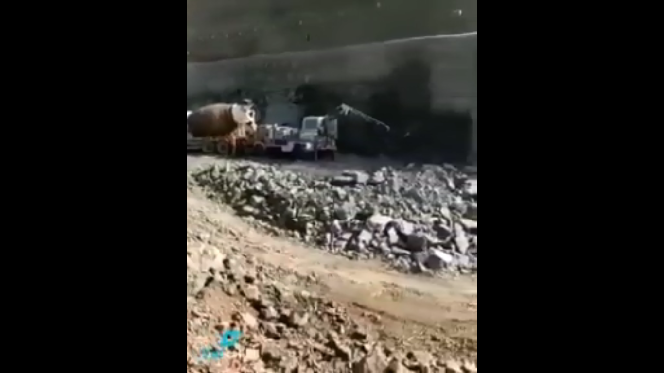 ویدئویی از تداوم عملیات احداث تونل ۵.۱ کیلومتری در جاده احمدبیلی-فضولی-شوشا