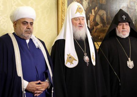 رهبران مذهبی آذربایجان، ارمنستان و روسیه بیانیه مشترکی صادر کردند