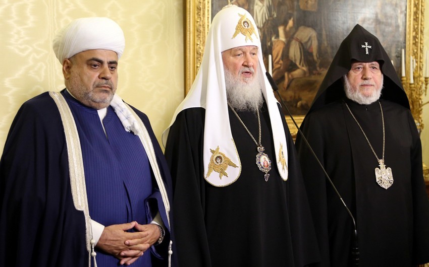 رهبران مذهبی آذربایجان، ارمنستان و روسیه بیانیه مشترکی صادر کردند