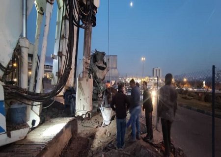 احداث پل باغمیشه به پاسداران در میدان شهید فهمیده سرعت گرفت