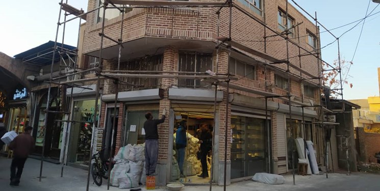 همگون‌ سازی نماهای ساختمان‌ها در حرمخانه بازار جهانی تبریز