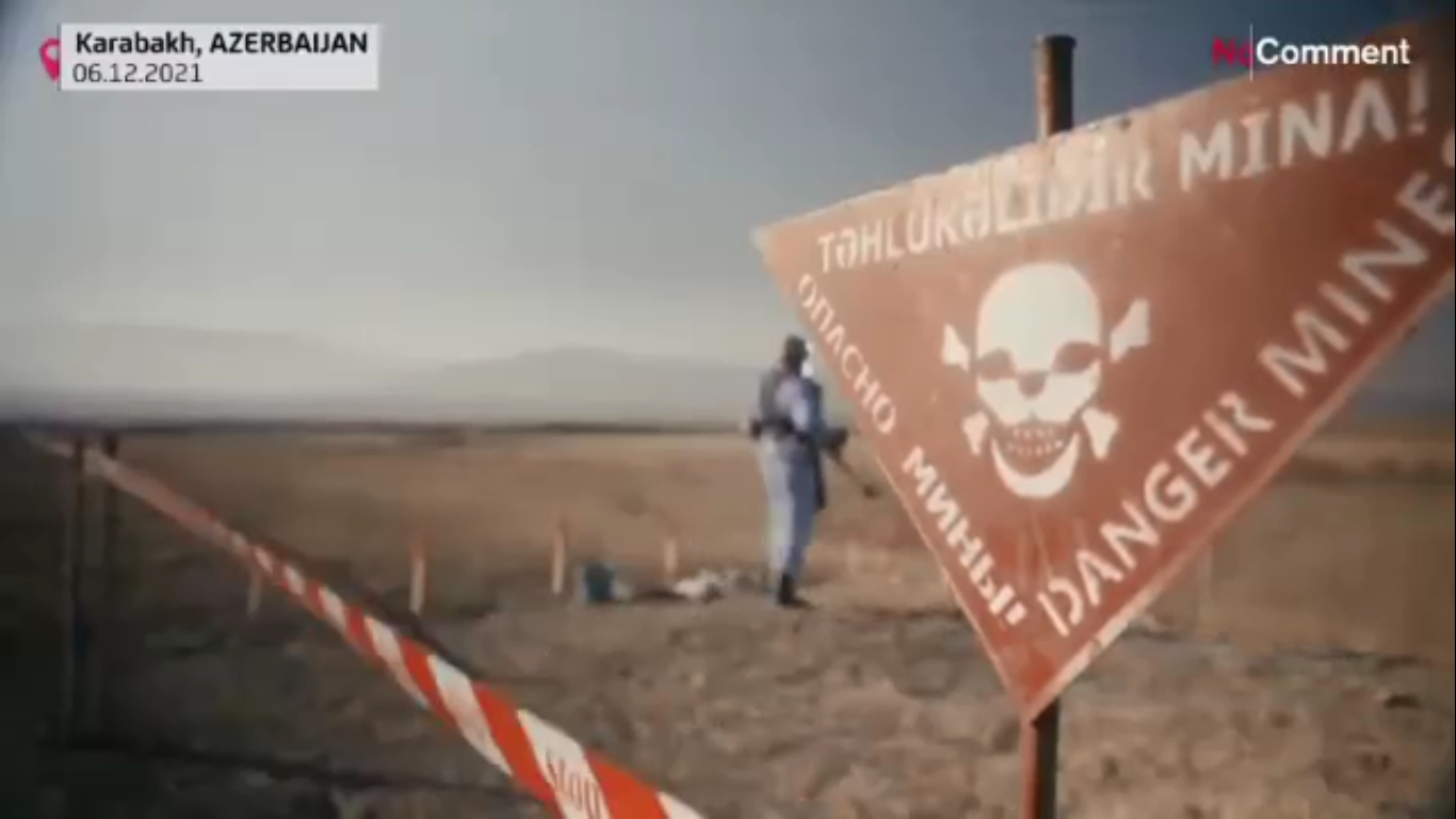 گزارش ویدیویی از روند مین زدایی سرزمین های آزاد شده جمهوری آذربایجان