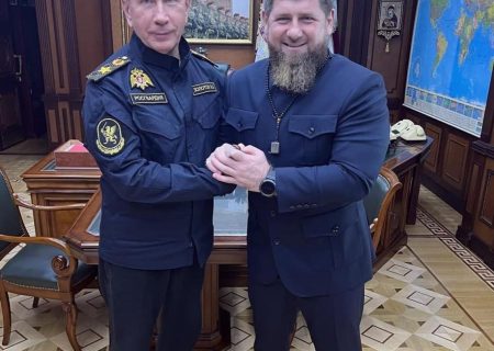 رمضان قدیروف با رئیس گارد محافظان روسیه دیدار کرد
