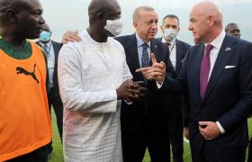حضور اردوغان در ایین گشایش ورزشگاه ۵۰ هزاری نفری سنگال