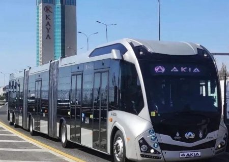 تست اولین اتوبوس تمام الکتریکی اتوبوس‌ساز تبریزی در ترکیه