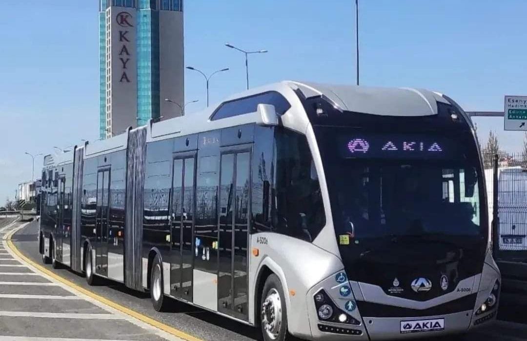 تست اولین اتوبوس تمام الکتریکی اتوبوس‌ساز تبریزی در ترکیه