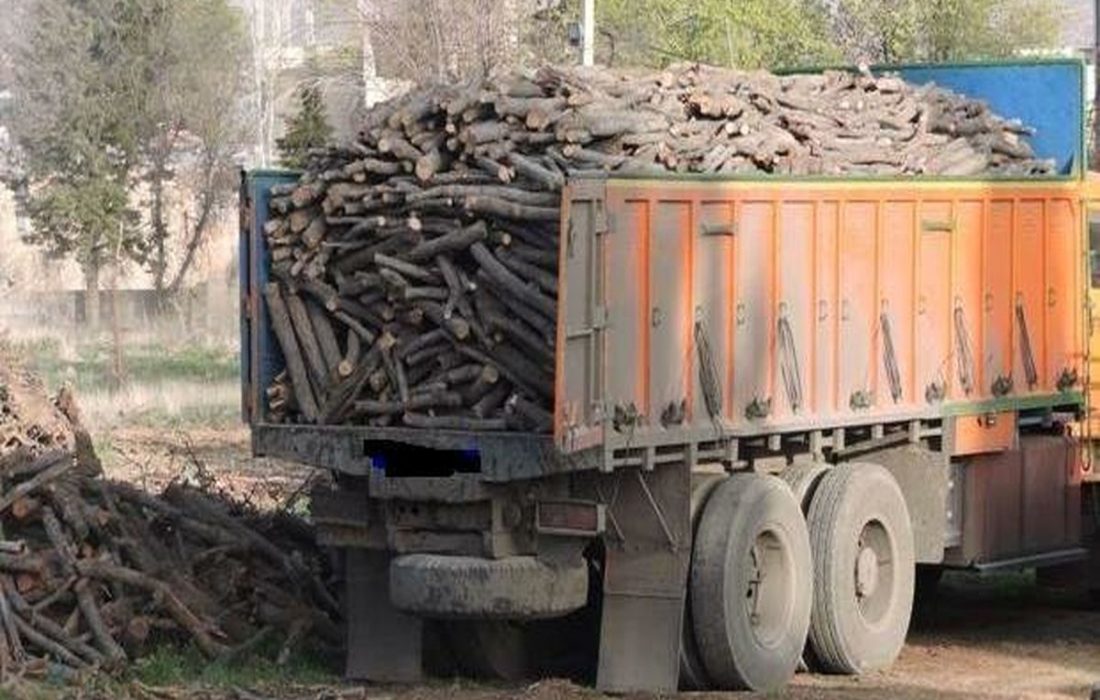 توقیف محموله غیرمجاز چوب‌آلات جنگلی در اهر