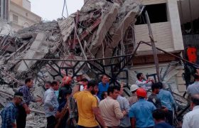 گزارش  تی آر تی خبر از ساختمان فرو ریخته آبادان