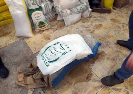 کشف ۲ تن انبار برنج احتکار شده تقلبی در تبریز