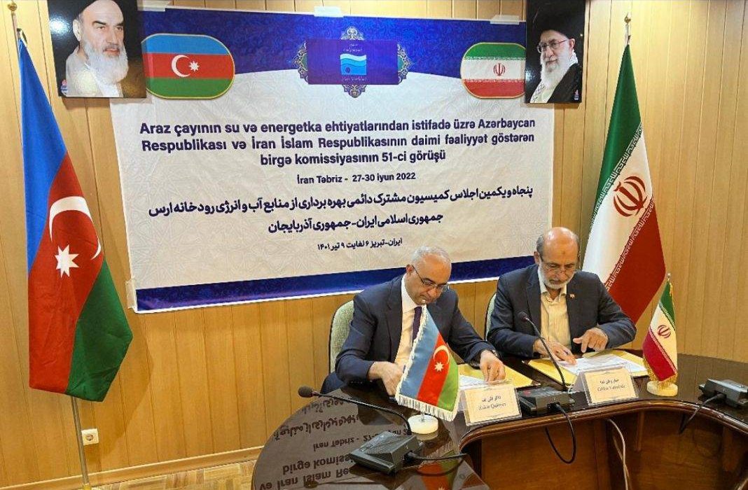 پروتکل استفاده از منابع آب و انرژی رودخانه ارس بین دو کشور ایران و آذربایجان امضا شد