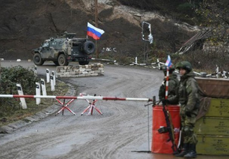 پست های نیروهای حافظ صلح روسیه در کریدور لاچین در حال برچیده شدن است