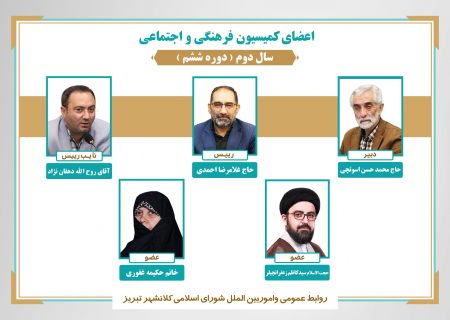 غلامرضا احمدی رییس کمیسیون فرهنگی و اجتماعی شورای شهر تبریز شد