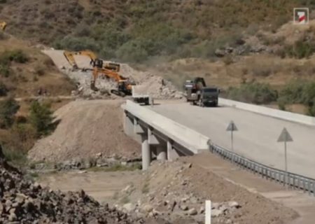 عملیات احداث جاده جایگزین کریدور لاچین از طرف ارمنستان نیز آغاز شد