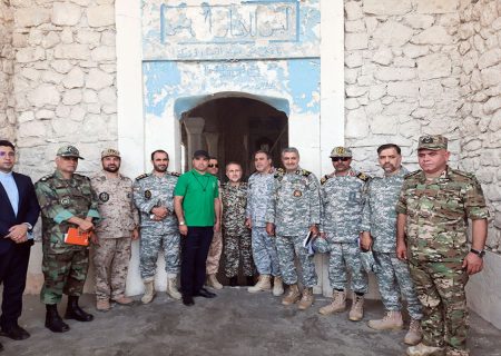 هیئت نظامی ایران از آغدام بازدید کرد