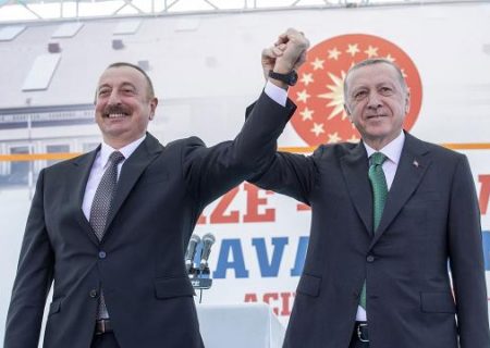 گفتگوی اردوغان با علی اف رئیس جمهور آذربابجان