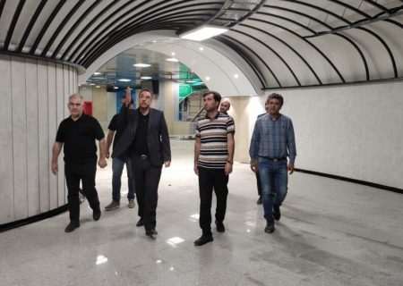 پیشرفت فیزیکی ۹۹ درصدی ایستگاه ۱۵ خط یک مترو تبریز