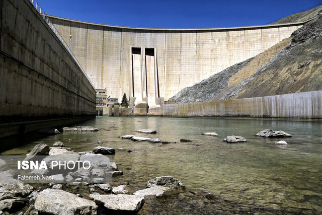 کاهش حجم آب ذخیره شده در سد یامچی اردبیل
