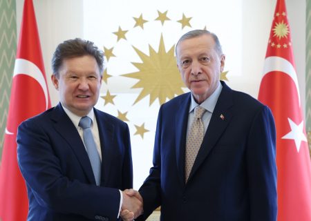 اردوغان و رئیس گازپروم در مورد پروژه هاب گاز ترکیه گفتگو کردند