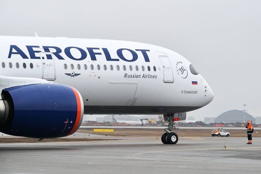 ۱۳ فروند هواپیمای متعلق به شرکت هواپیمایی آئروفلوت در خارج از روسیه توقیف شد