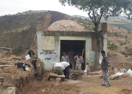 اجرای عملیات مرمتی در مقبره خانقاه کلیبر
