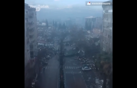 نمایی از شهر قهرمان ماراش مرکز زلزله ۶ فوریه ترکیه