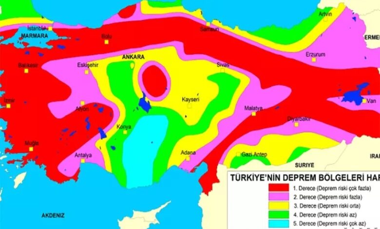 نقشه گسل های ترکیه و تطبیق آن با زلزله اخیر / کدام استان ها امن تر هستند؟