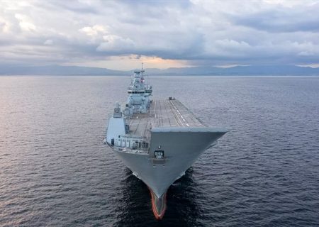 نیروی دریایی ترکیه بزرگ‌ترین کشتی جنگی خود را تحویل گرفت