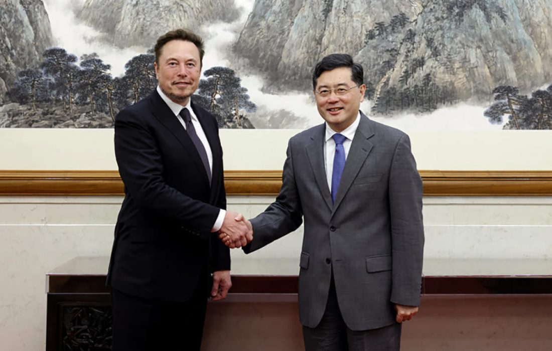 وزیر امور خارجه چین در پکن با ایلان ماسک دیدار کرد