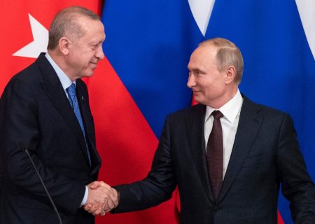 پوتین در اولین تماس پس از انتخابات ترکیه به اردوغان  تبریک گفت