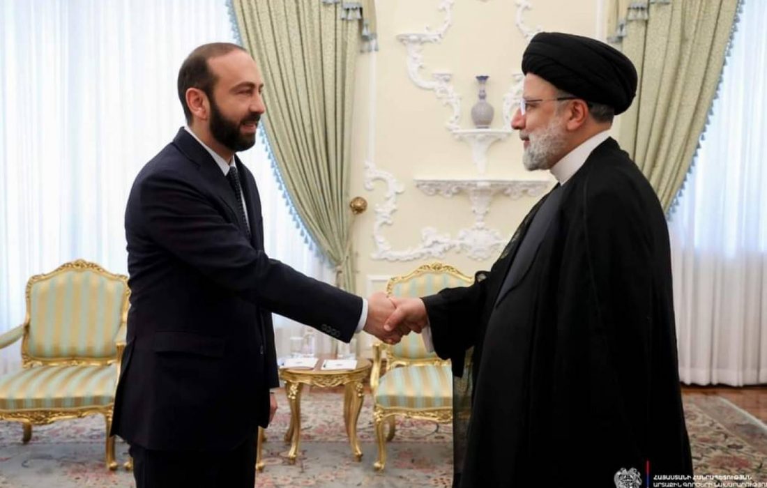 وزیر امور خارجه ارمنستان با رئیس جمهور ایران دیدار کرد