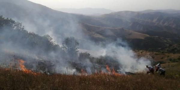 خسارت آتش به ۴۰ هکتار از مراتع و جنگل‌های ارسباران
