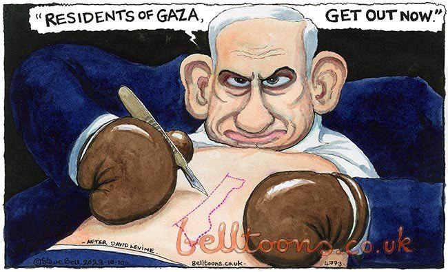 گاردین، کاریکاتوریست خود را به خاطر کاریکاتور نتانیاهو اخراج کرد