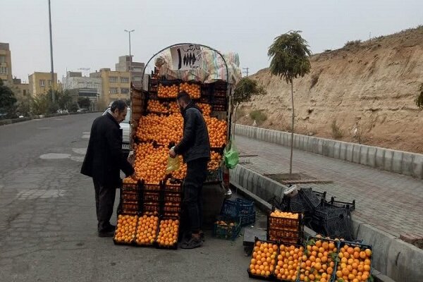 جمع آوری ۱۴۰وانت بار میوه فروش و انتقال به پارکینگ در جنوب غرب تبریز