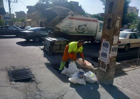 جمع آوری بیش از ۲۷ هزار تن زباله از معابر سطح حوزه شهرداری منطقه ۲ تبریز