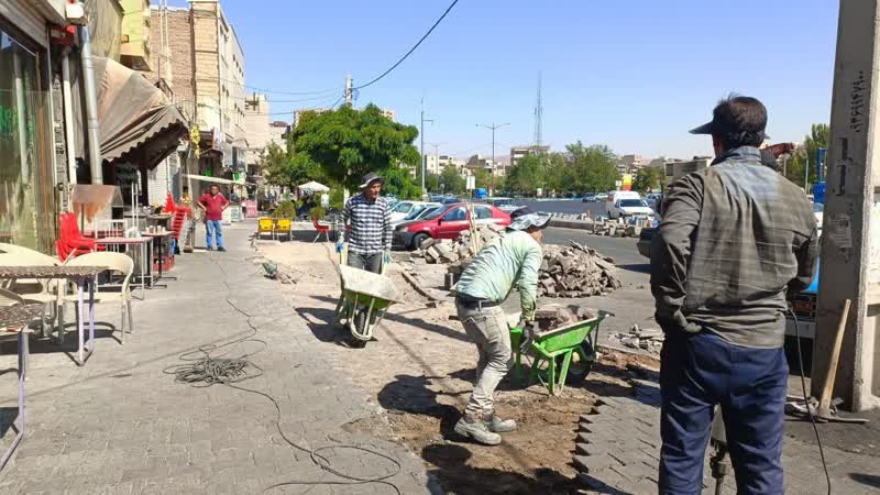 جوابیه شهرداری منطقه ۲ در خصوص تخریب سنگفرش پیاده‌رو ائل گلی