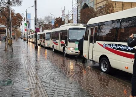 ۳۶ دستگاه مینی‌بوس با حضور وزیر کشور به حمل و نقل شهری زنجان پیوست
