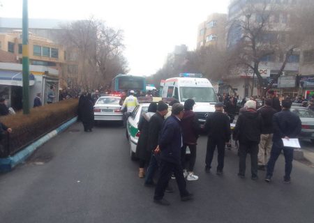 یک کشته و یک مصدوم در برخورد اتوبوس با عابر پیاده در تبریز