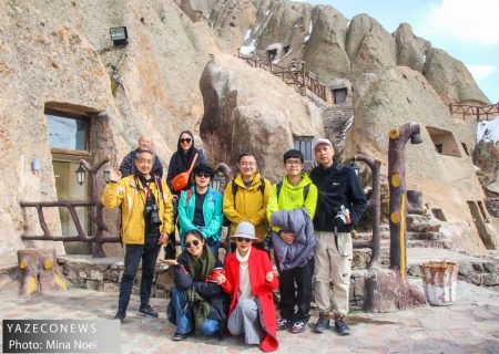 اینفلوئنسرهای چینی از روستای تاریخی و ثبت جهانی شده ی کندوان بازدید کردند