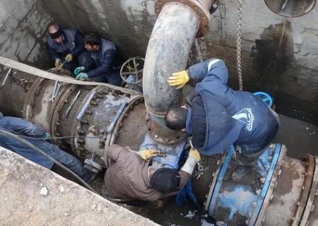 عملیات اجرایی مرمت خط انتقال آب کلانشهر تبریز پایان یافت