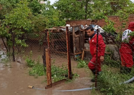 امدادرسانی به متأثرین از سیل و آب گرفتگی در شهرستان خلخال