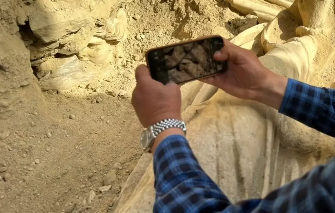 پیدا شدن مجسمه ۲۱۰۰ ساله “الهۀ بهداشت” در ترکیه (+عکس)