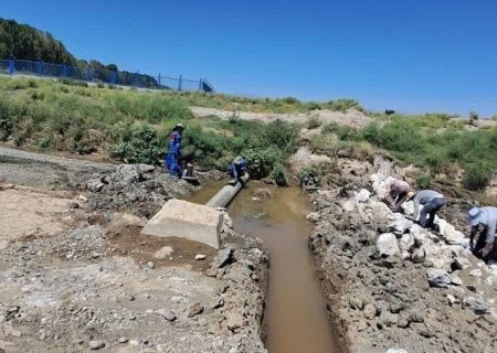 لوله انتقال گاز خط ۲۰ اینچ خوی ایمن سازی شد